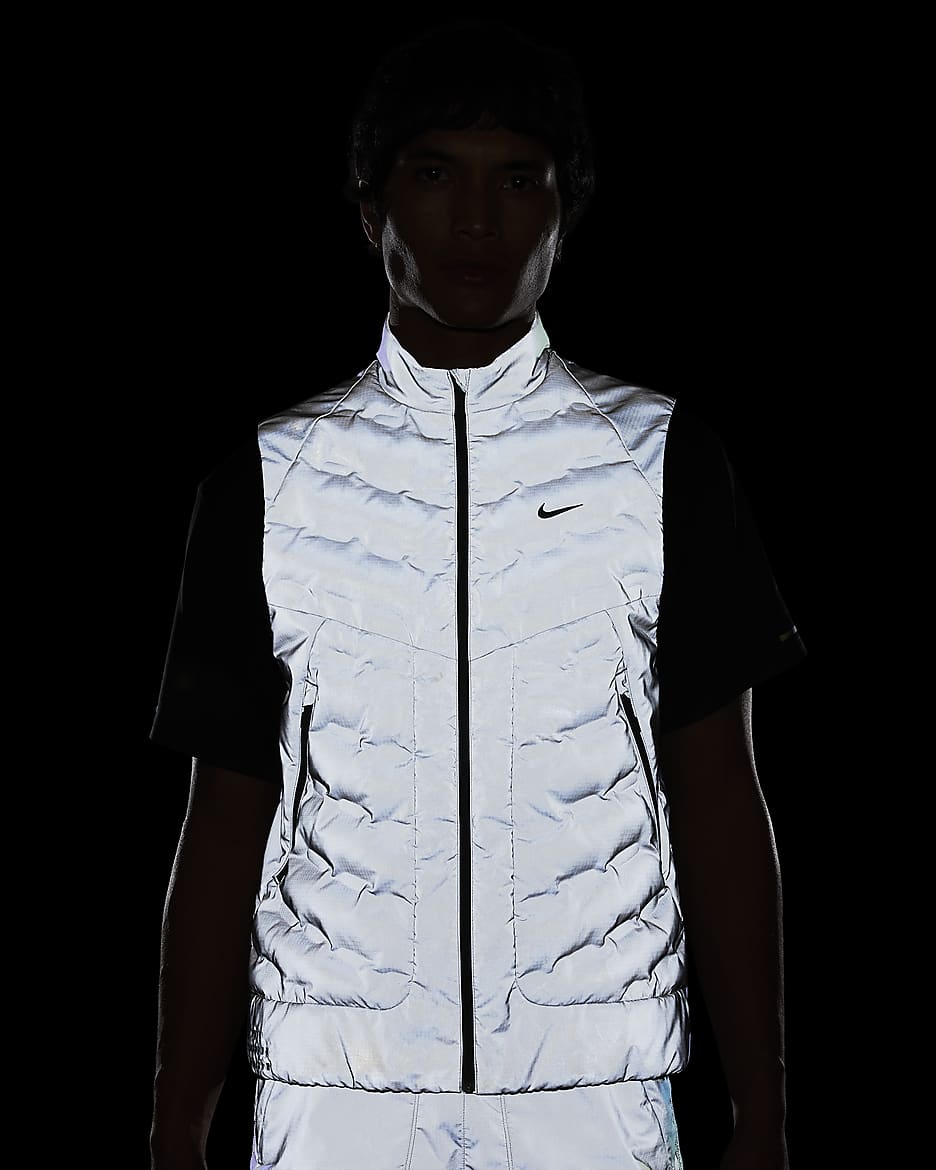 Nike white running vest on sale